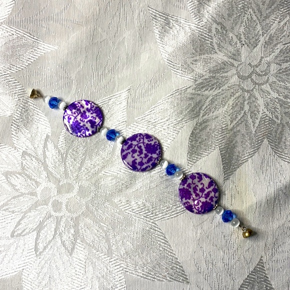 Real Diehl Jewelry Jewelry - Blue floral lace bracelet